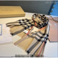 Grade Cheapest Burberry Limited Check Scarf 90x200cm B1221 Beige 2023