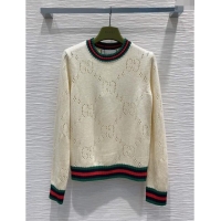 Big Discount Gucci Wool Sweater G112321 Beige 2023