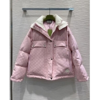 Buy Fashionable Gucci GG Down Jacket G112323 Pink 2023