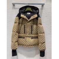​Pretty Style Gucci GG Down Jacket G122031 Beige/Black 2023