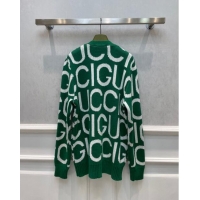 Good Quality Gucci Wool Cardigan G122218 Green 2023