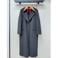 ​Best Price Prada Wool Coat P112751 Grey 2023