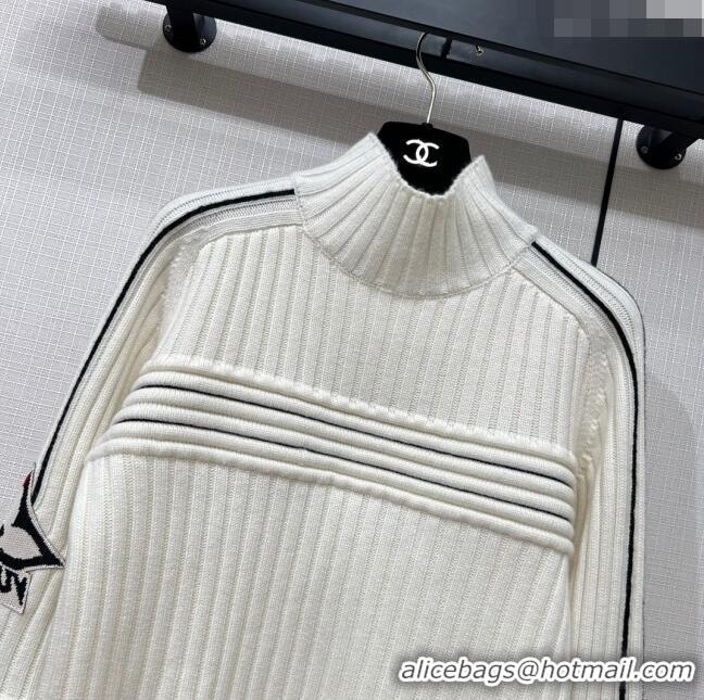 Promotional Louis Vuitton Contrast Accent Cropped Pullover LV110926 White 2023