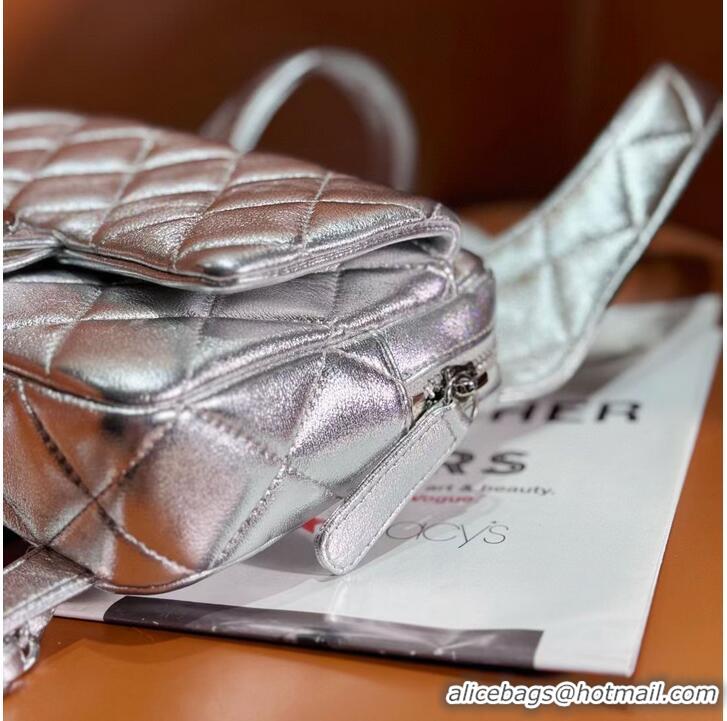 Famous Brand Chanel BACKPACK AS4621 Silver