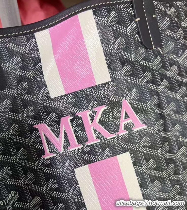 Price For Goyard Personnalization/Custom/Hand Painted MKA With Stripes