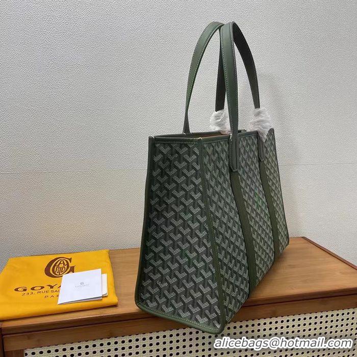 New Design Maison Goyard Villette Jacquard Tote Bag GM G8113 Dark Green 2024