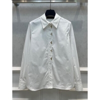 Good Taste Louis Vuitton Monogram Accent Shirt LV112743 White 2023