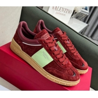 Duplicate Valentino Upvillage Sneakers in Suede Red Brown 218080