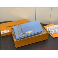 Top Quality Louis Vuitton Wallet On Chain Lily M83233 Blue Hour