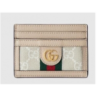 Super Quality Gucci OPHIDIA GG CARD CASE 523159 Beige