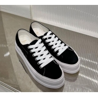Low Price Celine Jane Low Platform Sneakers 5cm in Canvas with Triomphe Patch Black 0103137
