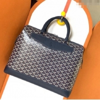 Discount Goyard Cisalpin Briefcase Document Case Top Handle Bag G8129 Navy Blue