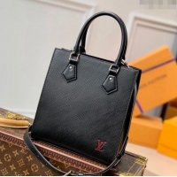 Most Popular Louis Vuitton Epi Leather Petit Sac Plat Bag M58660 Black 2021