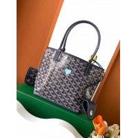 Promotional Goyard Original Anjou Reversible Bag With Heart Mini 2399 Navy Blue