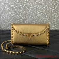 Good Looking VALENTINO GARAVANI Loco Calf leather bag 0059 Gold