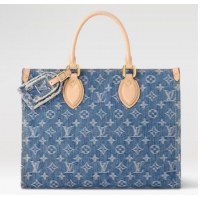 New Fashion Louis Vuitton OnTheGo MM M46871 Denim Blue
