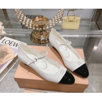 Pretty Style Miu Miu patent leather mary janes pumps 3.5cm White 104125