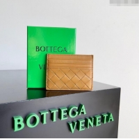 Well Crafted Bottega Veneta Intrecciato Credit Card Case 749449 Ginger 2024