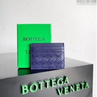 Pretty Style Bottega Veneta Intrecciato Credit Card Case 749449 Royal Blue 2024