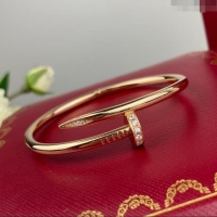 Super Quality Cartier Juste un Clou Bracelet with Crystal C101982 Rosy Gold 2022