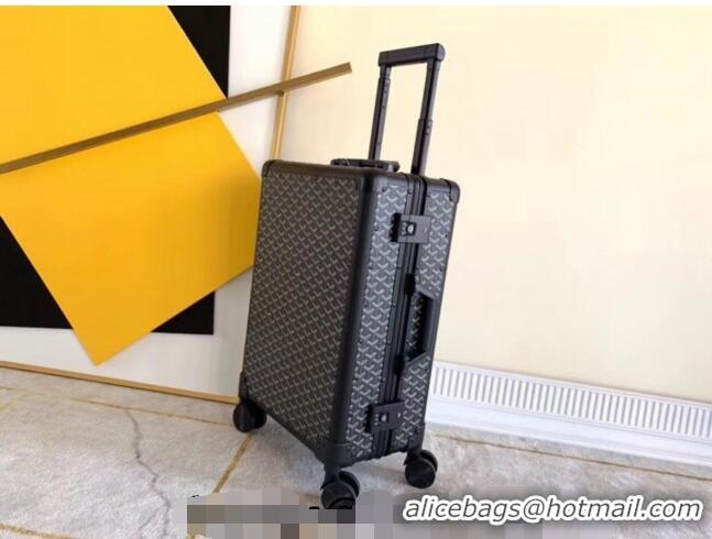 Buy Grade Goyard Luggage Travel Bag 20inches GY0314 Black
