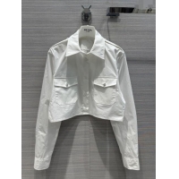 Buy Discount Prada Short Shirt P11008 White 2024