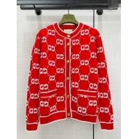 Famous Brand Gucci Wool Cardigan G11305 Red 2024