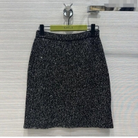 Super Quality Gucci Sequin Skirt G022611 Black 2024