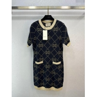 Buy Inexpensive Gucci Wool & Cashmere Dress G022733 Black 2024