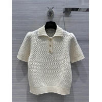 Top Quality Dior Short-sleeved Sweater D022726 Beige 2024