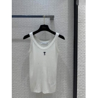 Hot Sell Cheap Dior Knit Wool Vest D030819 White 2024