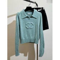 Cheapest Chanel Wool & Cashmere Sweater CH120113 Green 2023