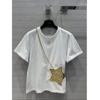 New Release Creation Chanel Cotton T-shirt CH122517 White 2023