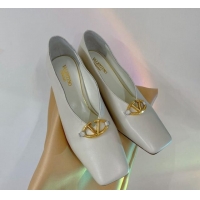 Lower Price Valentino The Bold Edition VLogo Pumps 6.5cm in Lambskin White 0227018