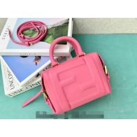 Super Quality Fendi FF Cube Mini Bag in Nappa Leather F8078 Pink 2024