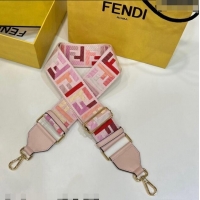 Unique Grade Fendi Strap You Canvas FF Shoulder Strap 140cm F907 Light Pink 2024