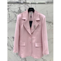 Super Quality Saint Laurent Jacket S022713 Pink 2024