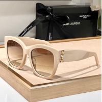 Market Sells Saint Laurent Sunglasses SL M95 Beige 2023