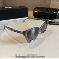 Sumptuous Chanel Sunglasses with Chain 0304 Grey 2024