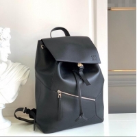 Trendy Design Loewe Puzzle Backpack Bag in Grained Calfskin 10288 Black 2023