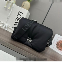 Inexpensive Loewe Puffer Goya Bag in Nylon 062768 Black 2023