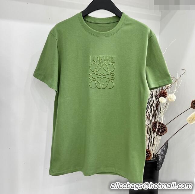 Cheap Price Loewe T-shirt L032807 Green 2024