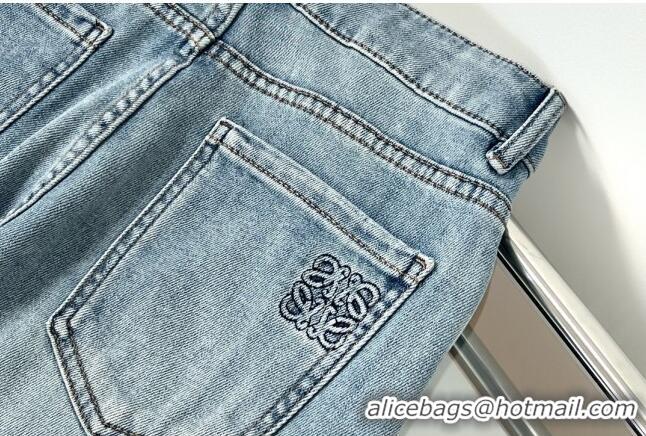Fashion Discount Loewe Crystal Denim Jeans L040311 Blue 2024