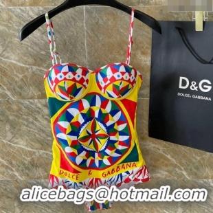 Spot Cheap Dolce & Gabbana DG Swimwear CH040103 Yellow/Multi 2024
