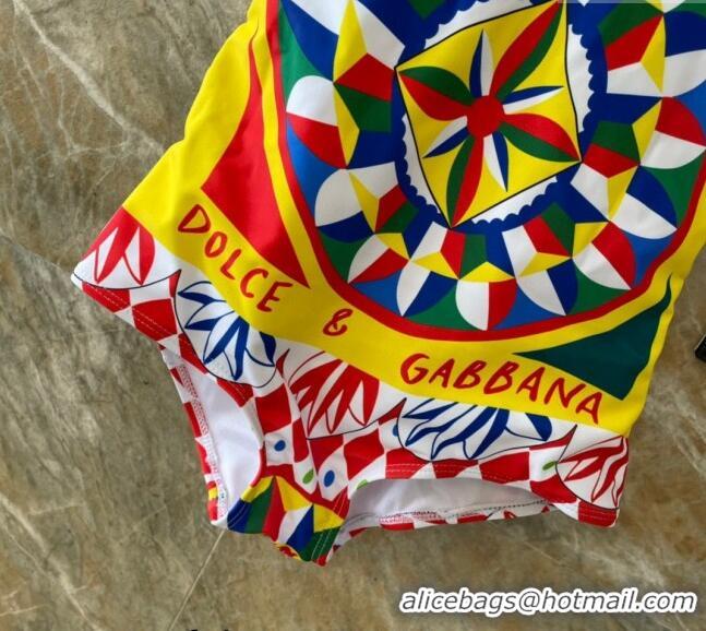 Spot Cheap Dolce & Gabbana DG Swimwear CH040103 Yellow/Multi 2024