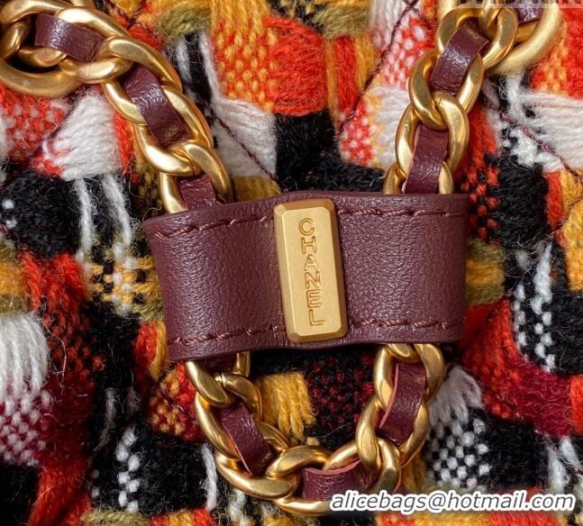 Promotional Chanel Tweed Small Backpack bag AS3947 Orange 2023