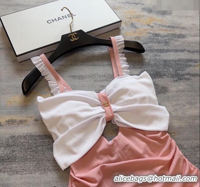 New Design Chanel Ruffled Swimwear CH040140 Pink 2024
