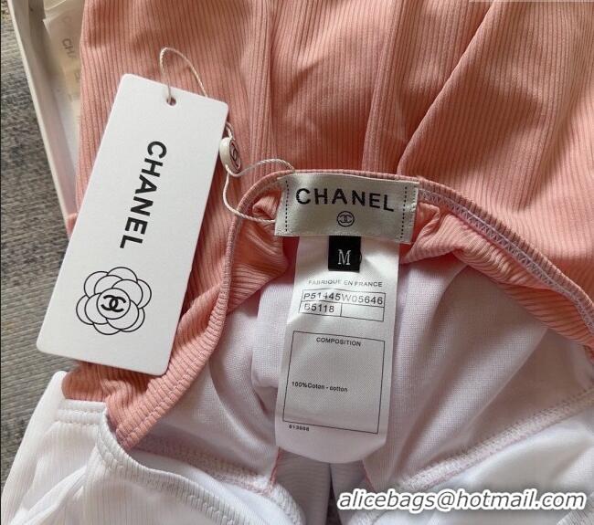New Design Chanel Ruffled Swimwear CH040140 Pink 2024
