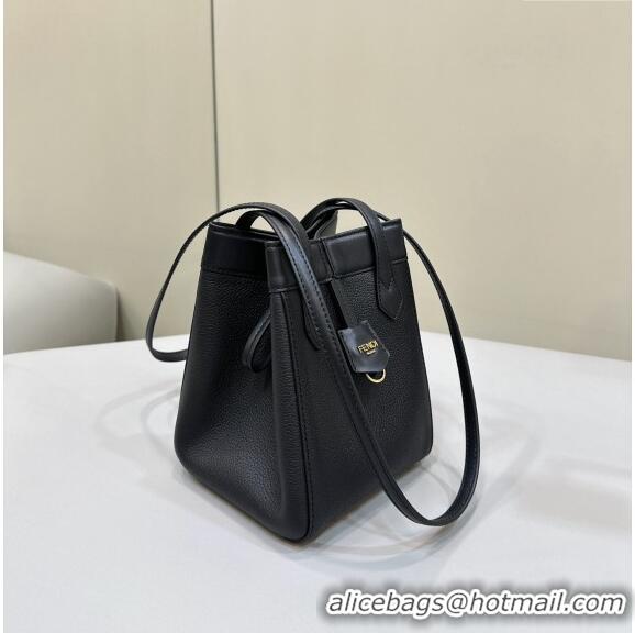 Best Price Fendi Origami Mini Bag in Leather that can be transformed 8626 Black 2024 TOP