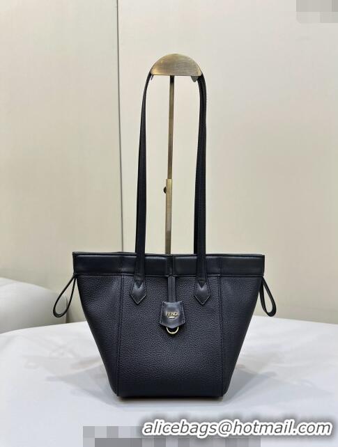 Best Price Fendi Origami Mini Bag in Leather that can be transformed 8626 Black 2024 TOP